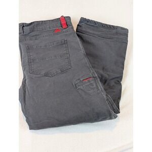 EMS Eastern Mountain Sports Fencemender Reba Flannel Lined Pants Mens 38x30 Grey